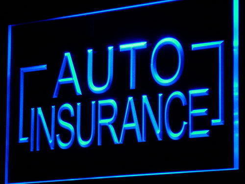 Auto Insurance LED Light Sign